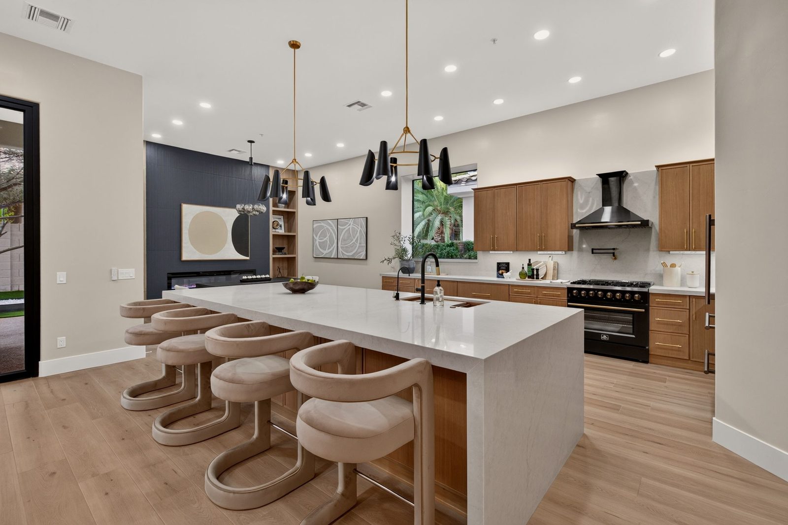7238 E Lupine Avenue, kitchen and waterfall island