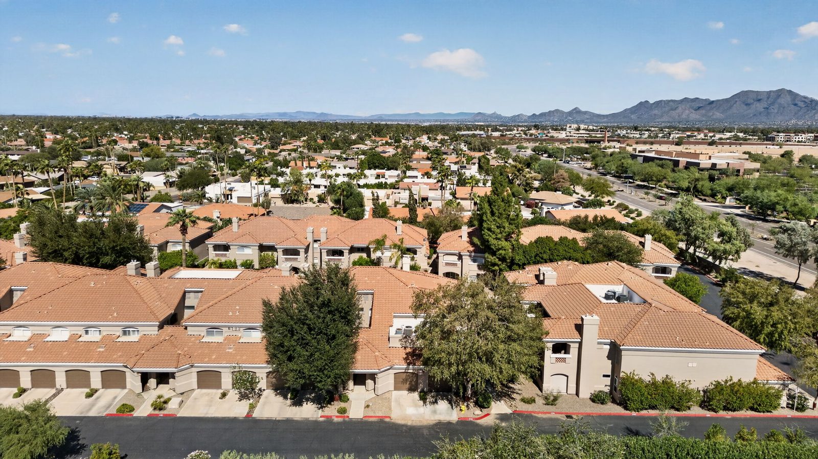 Villa Royale and McCormick Ranch with the McDowell Mountains, Scottsdale