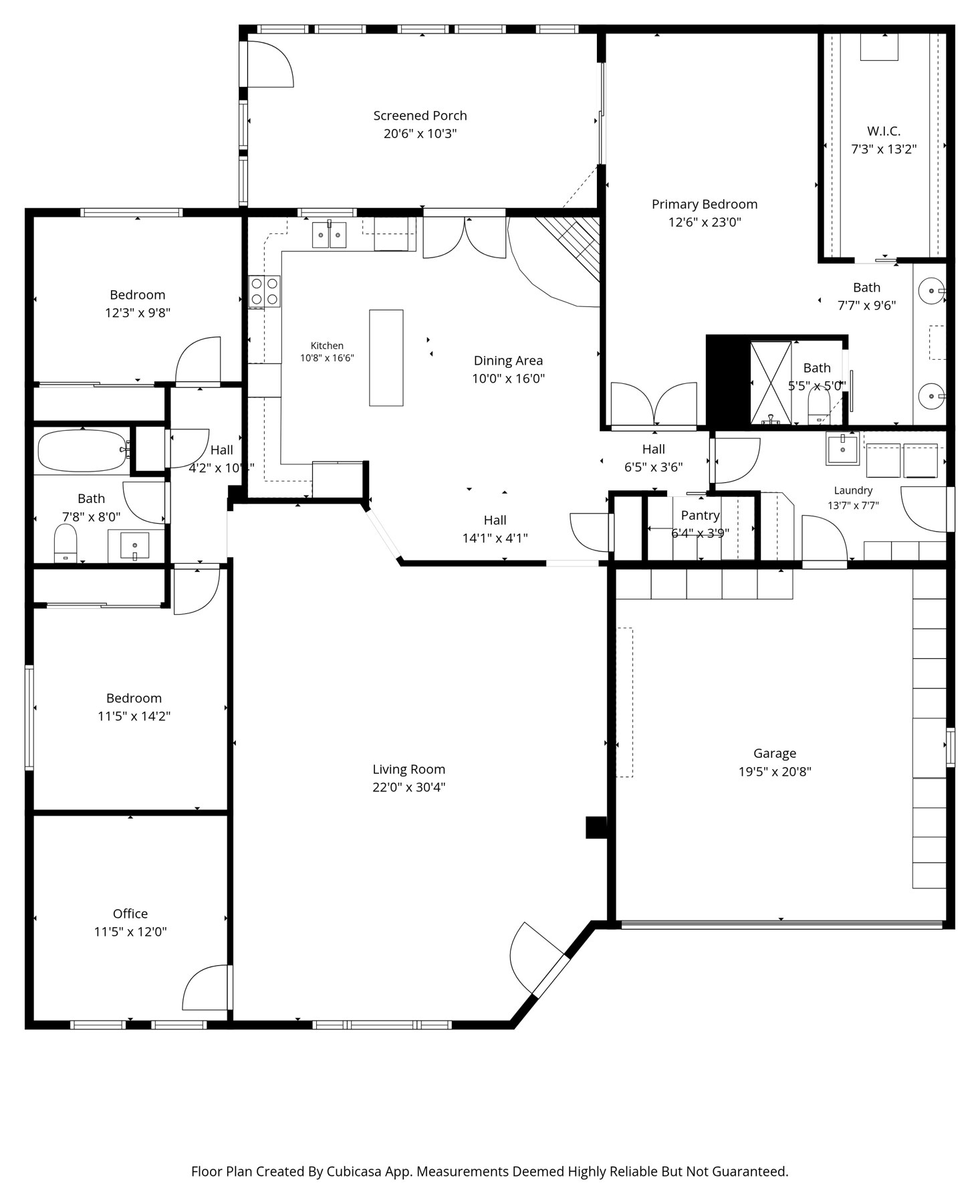 Floor plan of 7513 N Via De Manana, Scottsdale